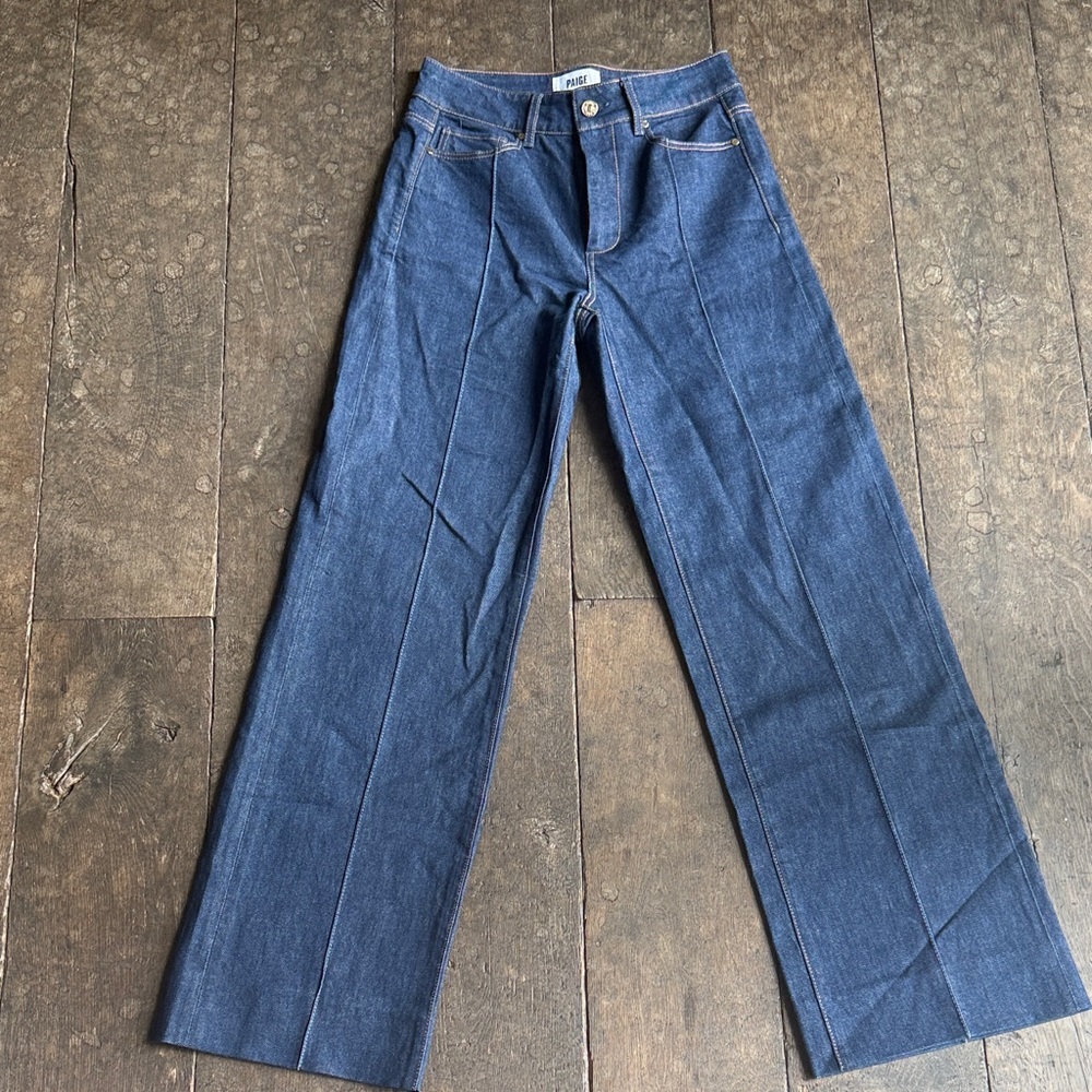 PAIGE “Sasha” Dark Blue Flare Jeans NWT size 26